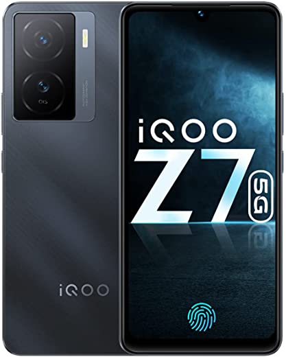 iQOO Z7 5G by vivo (Pacific Night, 8GB RAM, 128GB Storage) | Dimensity 920 5G 6nm Processor | 64MP OIS Ultra Stable Camera | Segment's Brightest AMOLED Display | 44W FlashCharge
