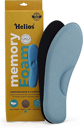 Helios Memory Foam Insole FOAM SHOES HEELS for All Shoes Makes shoes Super Soft & Comfortable Memory Foam Insoles (Trim to fit)