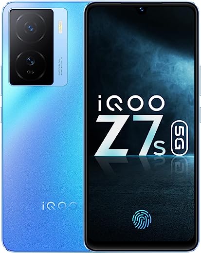 iQOO Z7 5G by vivo (Norway Blue, 8GB RAM, 128GB Storage) | Dimensity 920 5G 6nm Processor | 64MP OIS Ultra Stable Camera | Segment's Brightest AMOLED Display | 44W FlashCharge