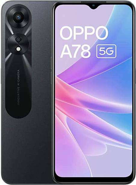 OPPO A78 5G (Glowing Black, 128 GB)  (8 GB RAM)
