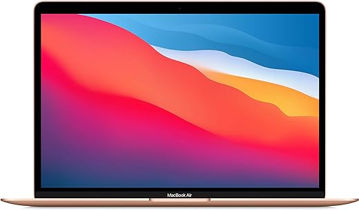 Apple 2020 MacBook Air Laptop M1 chip, 13.3-inch/33.74 cm Retina Display, 8GB RAM, 256GB SSD Storage, Backlit Keyboard, FaceTime HD Camera, Touch ID. Works with iPhone/iPad; Gold