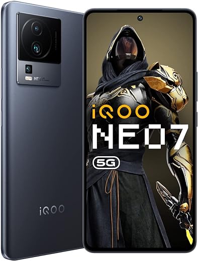 iQOO Neo 7 5G (Interstellar Black, 8GB RAM, 128GB Storage) | Dimensity 8200, only 4nm Processor in The Segment| 50% Charge in 10 mins| Motion Control & 90 FPS Gaming