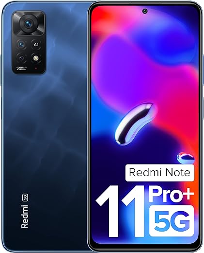 Redmi Note 11 Pro + 5G (Stealth Black, 8GB RAM, 256GB Storage) | 67W Turbo Charge | 120Hz Super AMOLED Display | Additional Exchange Offers | Charger Included