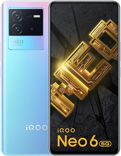 iQOO Neo 6 5G (Cyber Rage, 8GB RAM, 128GB Storage) | Only Snapdragon 870 in The Segment | 50% Charge in Just 12 Mins | 90 FPS Gaming Support*