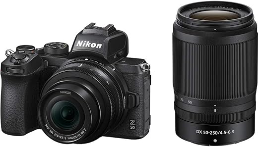 (Renewed) Nikon Z50 Mirroless Camera Body with NIKKOR Z DX 16-50mm f/3.5-6.3 VR & NIKKOR Z DX 50-250mm f/4.5-6.3 VR Lens