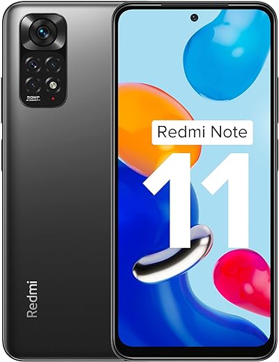 Redmi Note 11 (Space Black, 4GB RAM, 64GB Storage)|90Hz FHD+ AMOLED Display | Qualcomm® Snapdragon™ 680-6nm | 33W Charger Included