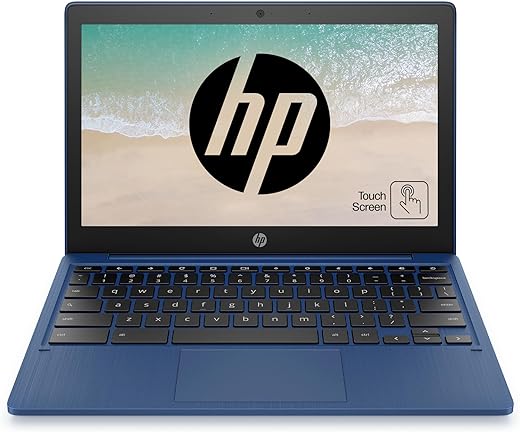 HP Chromebook 11a, MediaTek MT8183 Processor 11.6 inch(29.5 cm) Thin and Light Touchscreen Laptop (4 GB RAM/64 GB eMMC/ Chrome OS /Fast Charge/Google Assistant/Indigo Blue/1.07Kg), na0002MU, 1.07Kg