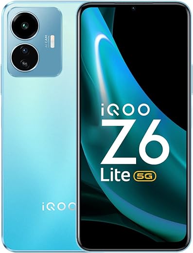 iQOO Z6 Lite 5G by vivo (Stellar Green, 6GB RAM, 128GB Storage) | World's First Snapdragon 4 Gen 1 | Best in-Segment 120Hz Refresh Rate | Travel Adaptor Included in The Box
