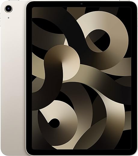 Apple 2022 iPad Air M1 Chip (10.9-inch/27.69 cm, Wi-Fi, 64GB) - Starlight (5th Generation)