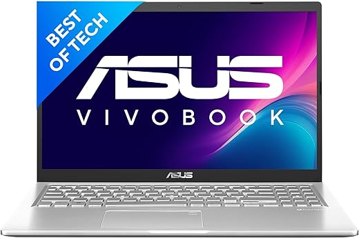 ASUS VivoBook 15 (2021), 15.6-inch (39.62 cm) HD, Dual Core Intel Celeron N4020, Thin and Light Laptop (4GB RAM/256GB SSD/Integrated Graphics/Windows 11 Home/Transparent Silver/1.8 Kg), X515MA-BR011W