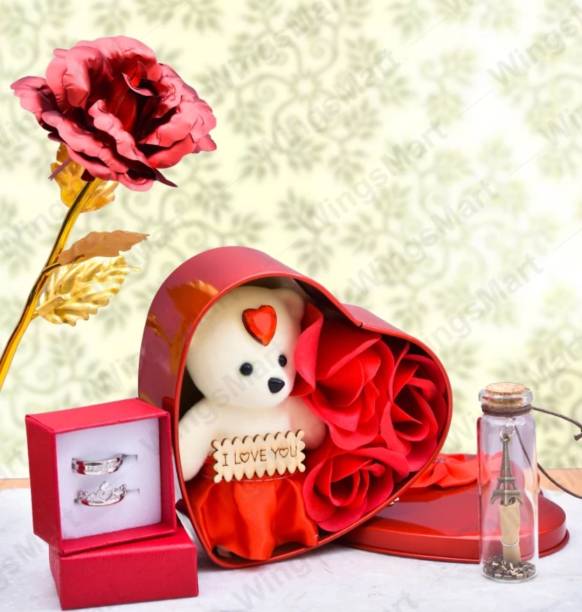 GIFTLOK Showpiece, Artificial Flower, Message Pills, Jewellery Gift Set