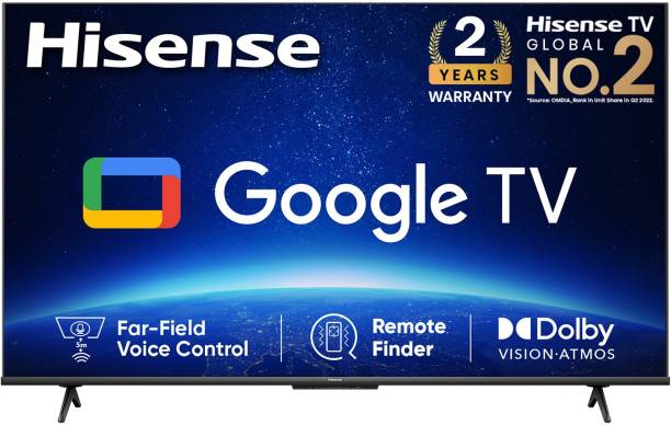 Hisense A6H 189 cm (75 inch) Ultra HD (4K) LED Smart Google TV 2022 Edition with Hands Free Voice Control, Dolby Vision and Atmos
