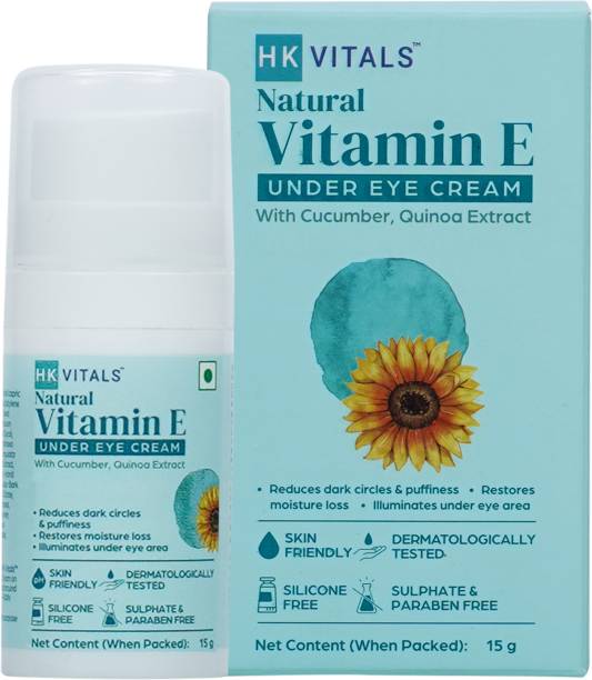 HK VITALS by HealthKart Vitamin E Under Eye Cream, Reduces Dark Circles, All Skin Types