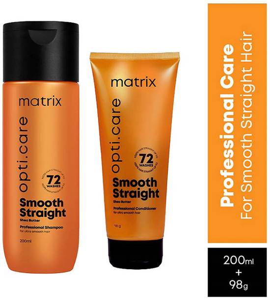 MATRIX Opti.care Smooth Straight Professional Ultra Smoothing Shampoo and Conditioner Combo