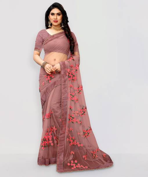 PATLANI STYLE Embroidered Bollywood Net Saree