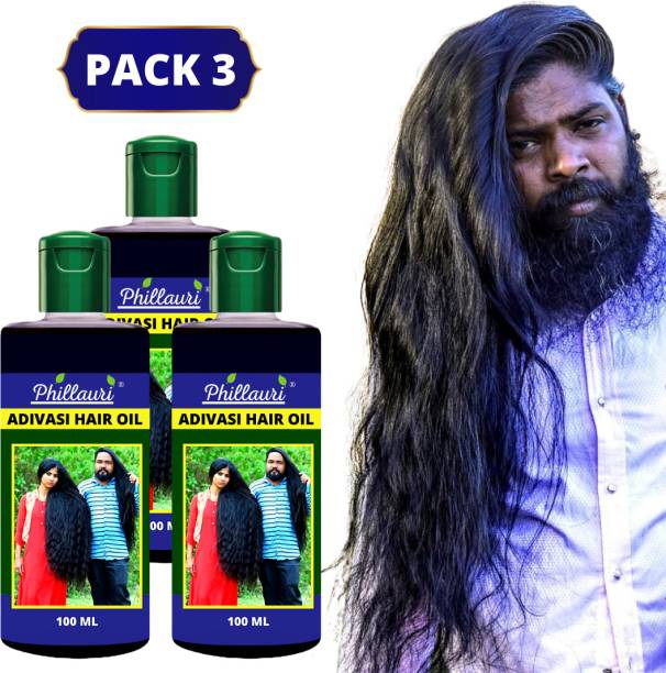 Phillauri Adivasi Jadibuti Natural Hair oil Pack 3 Hair Oil