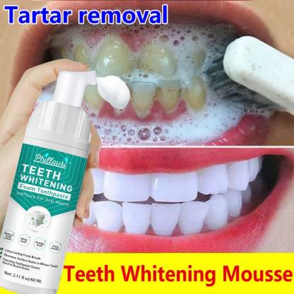 Phillauri Teeth Whitening Foam For Fresh Breath and Remove Stains - Fresh Mint Teeth Whitening liquid