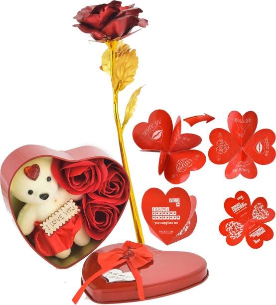 PRIDE STORE Artificial Flower Gift Set