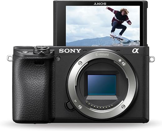 Sony Alpha ILCE-6400 24.2MP Mirrorless Digital SLR Camera Body (APS-C Sensor, Real-Time Eye Auto Focus, 4K Vlogging Camera, Tiltable LCD) - Black