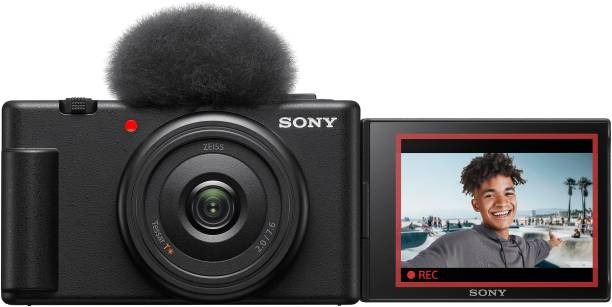 SONY ZV-1F Vlog Camera for Content Creators and Vloggers  (20.1 MP, Blank Optical Zoom, 4x Digital Zoom, Black)