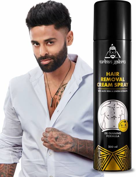 urbangabru Hair Removal Cream Spray for Men | Painless Body Hair Removal Spray