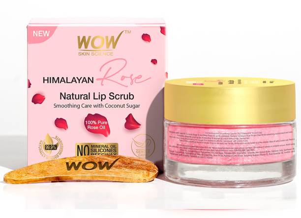 WOW SKIN SCIENCE Himalayan Rose Lip Scrub - Exfoliates / Smoothens Chapped & Cracked lips Scrub