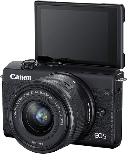 Canon EOS M200 Mirrorless Camera, EF-M 15-45mm f/3.5-6.3 is STM Lens, 24.1 MP, 16 GB Memory Card + Sigma 16mm f/1.4 DC DN Contemporary Lens