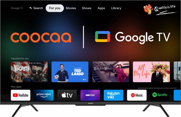 Coocaa Frameless 164 cm (65 inch) Ultra HD (4K) LED Smart Google TV 2022 Edition with HDR 10 Dolby Audio and Eye care technology