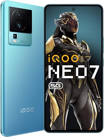 iQOO Neo 7 5G (Frost Blue, 8GB RAM, 128GB Storage) | India's First MediaTek Dimensity 8200 Processor | 120W FlashCharge | Motion Control & 90 FPS Gaming