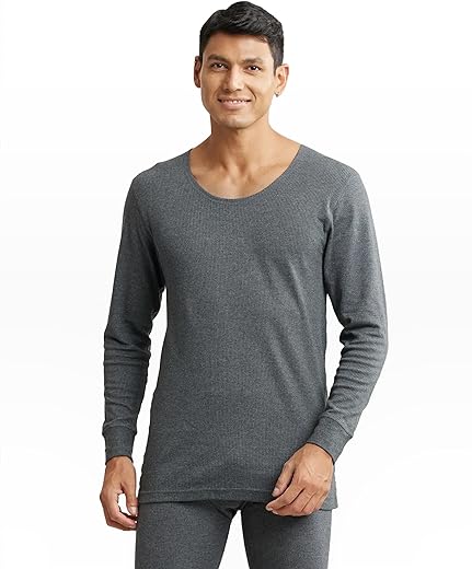 Jockey 2401 Men's Super Combed Cotton Rich Full Sleeve Thermal Undershirt with Stay Warm Technology
