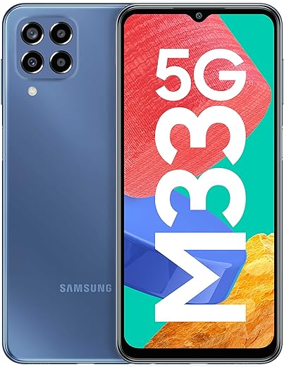 Samsung Galaxy M33 5G (Deep Ocean Blue, 6GB, 128GB Storage) | 6000mAh Battery | Upto 12GB RAM with RAM Plus | Travel Adapter to be Purchased Separately