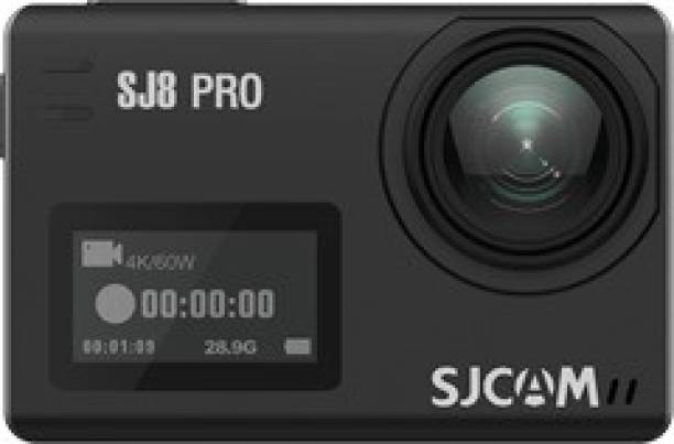 SJCAM SJ8 Pro Native 4K 60fps Wifi Action Camera 2.33" IPS Retina Display Type C Port Waterproof - Black Full Set Sports and Action Camera