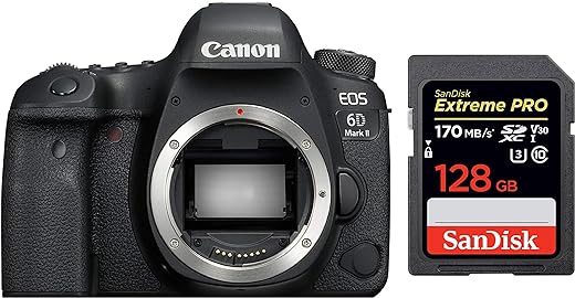 Canon EOS 6D Mark II 26.2MP Digital SLR Camera Body [Black]