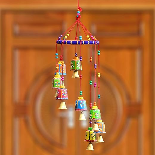 eCraftIndia Cotton Door Hanging (Multicolour_5.5X5.5X19 Inch) (STRBEL500)