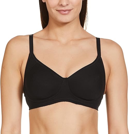 Enamor A042 Everyday Cotton Classic Bra for Women - Side Support Shaper, Non-Padded, Non-Wired & High Coverage with Cooling Fabric