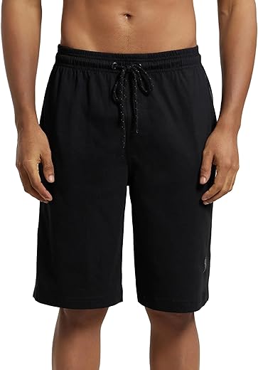 Jockey 9426 Men's Super Combed Cotton Rich Regular Fit Solid Shorts with Side Pockets