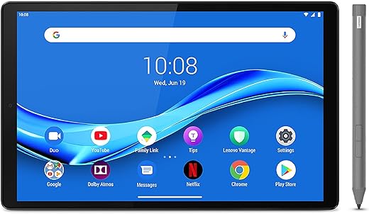Lenovo M10 Fhd Plus 2Nd Gen 10.3 Inches (4Gb, 128 Gb, Wi-Fi + Lte, Volte Calling) Tab With Active Pen, Kids Mode With Parental Control, Dolby Atmos Speakers,Tuv Certified Eye Protection, Platinum Grey