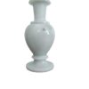 Elegant Marble Decorative Flower Vase, White and Gray, Classic Urn Shape, Traditional Style, Home Decor GI Marble
