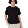 Symbol Premium Women Super Soft Cotton Round Neck Crop Length Solid T-Shirt (Stylish | Oversized Fit) (Available in Plus Sizes)