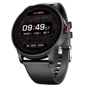 Boat Lunar Discovery w/ 1.39" (3.5 cm) HD Display, Turn-by-Turn Navigation, DIY Watch Face Studio, Bluetooth Calling, Emergency SOS, QR Tray, Smart Watch for Men & Women(Active Black)